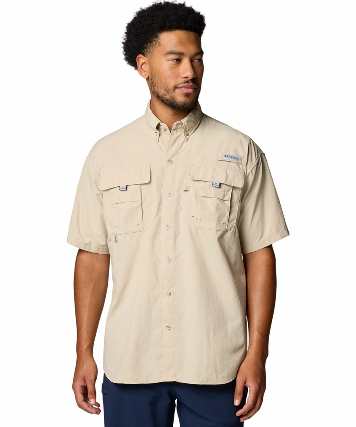 Camisa Manga Corta Hombre PFG Bahama™ II Beige