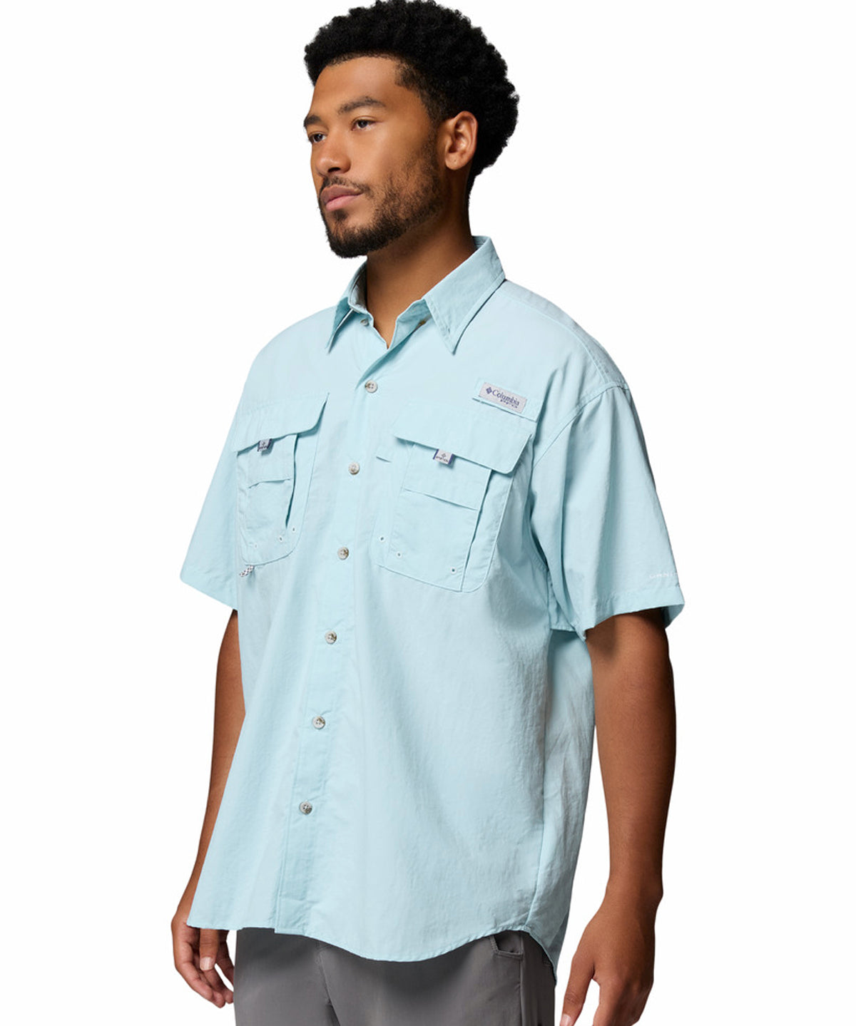 Camisa Manga Corta Hombre PFG Bahama™ II Celeste