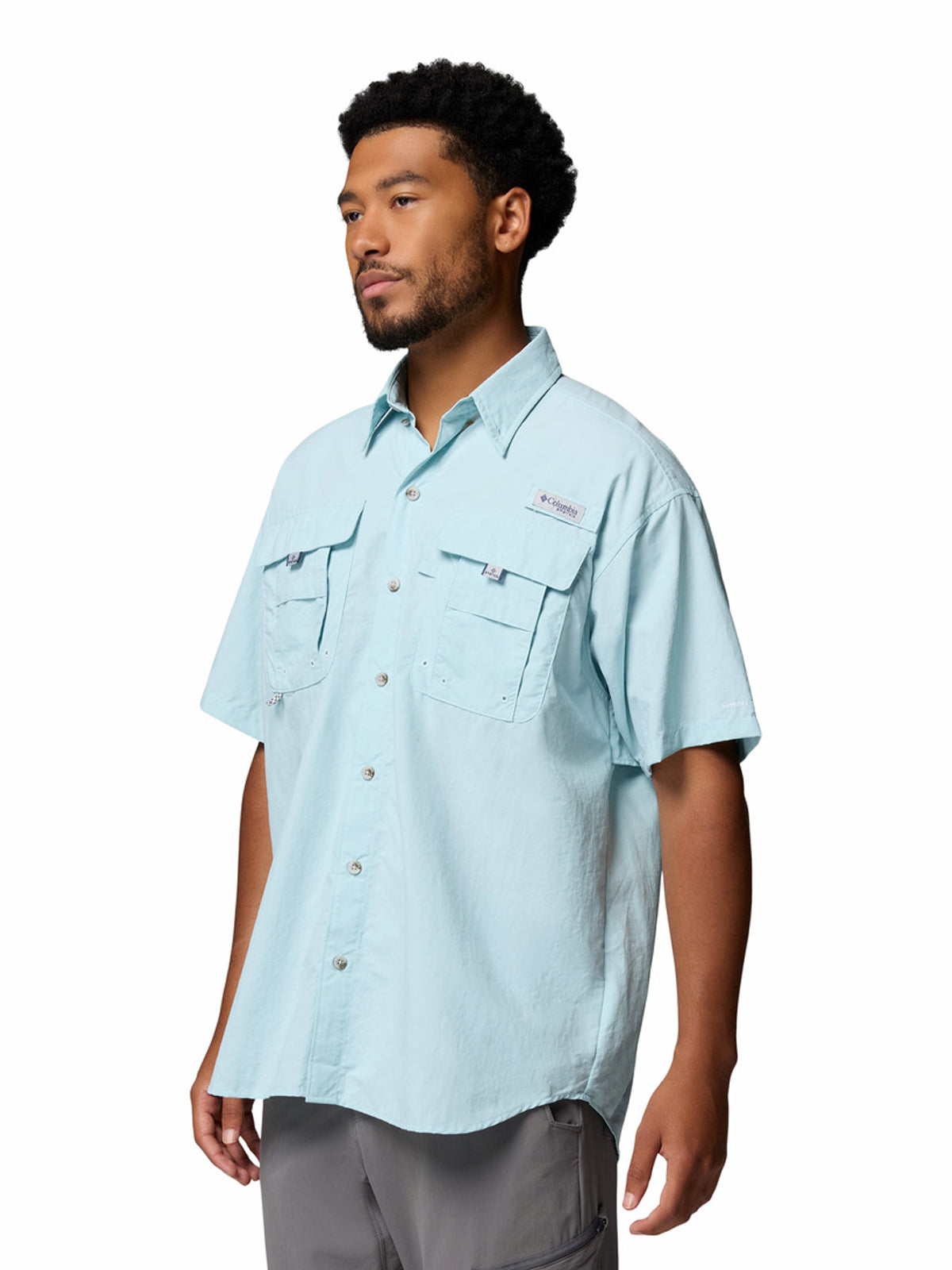 Camisa Manga Corta Hombre PFG Bahama™ II Celeste