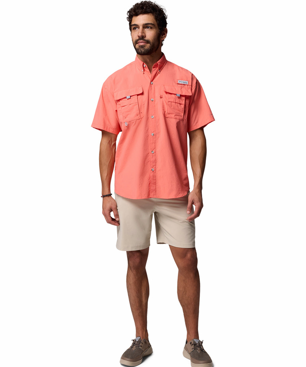 Camisa Manga Corta Hombre PFG Bahama™ II Rosado
