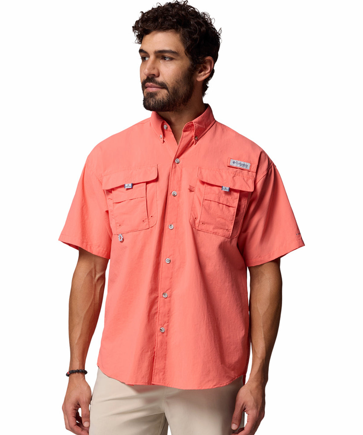 Camisa Manga Corta Hombre PFG Bahama™ II Rosado