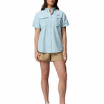 Blusa Manga Corta Mujer PFG Bahama™ II Celeste