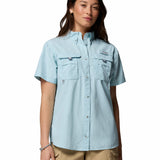 Blusa Manga Corta Mujer PFG Bahama™ II Celeste
