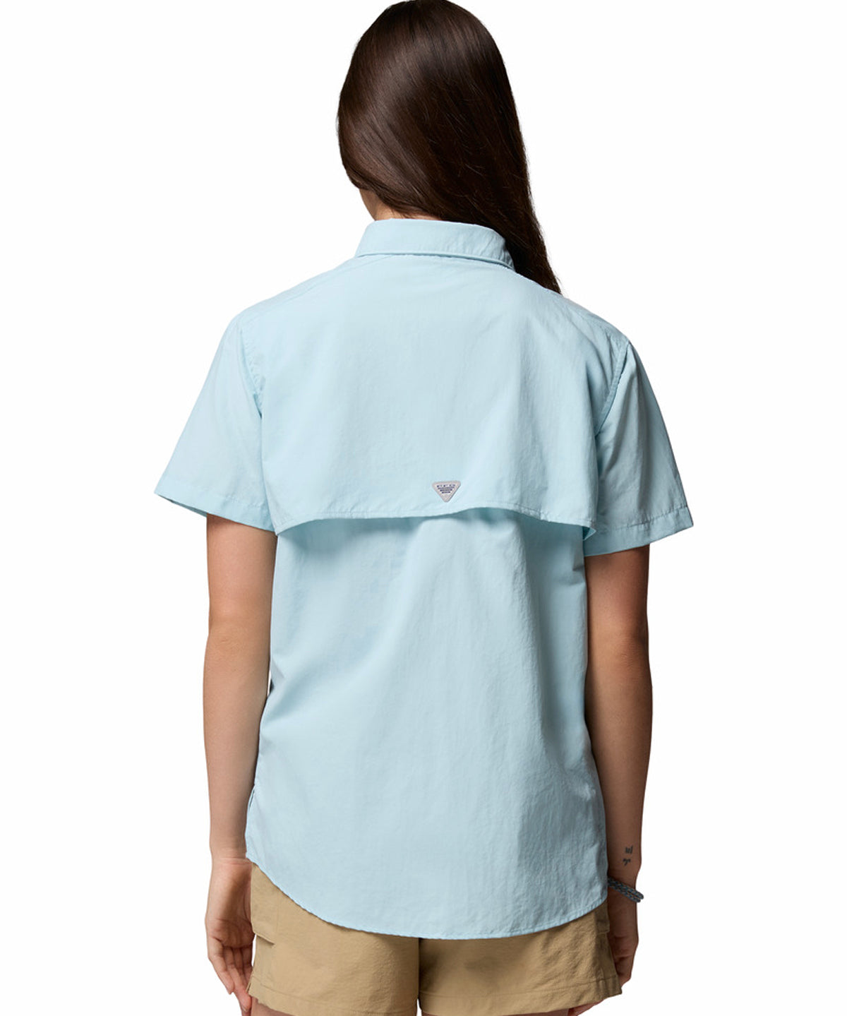 Blusa Manga Corta Mujer PFG Bahama™ II Celeste