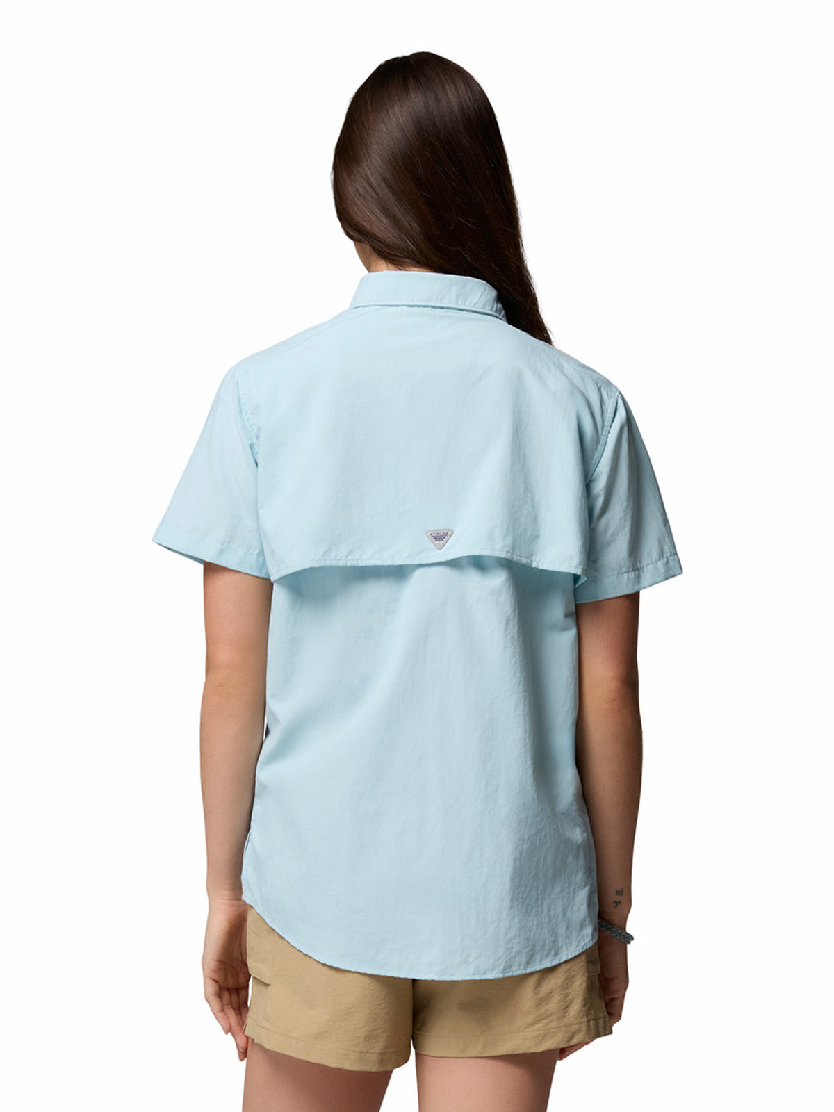 Blusa Manga Corta Mujer PFG Bahama™ II Celeste
