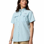 Blusa Manga Corta Mujer PFG Bahama™ II Celeste