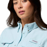 Blusa Manga Corta Mujer PFG Bahama™ II Celeste
