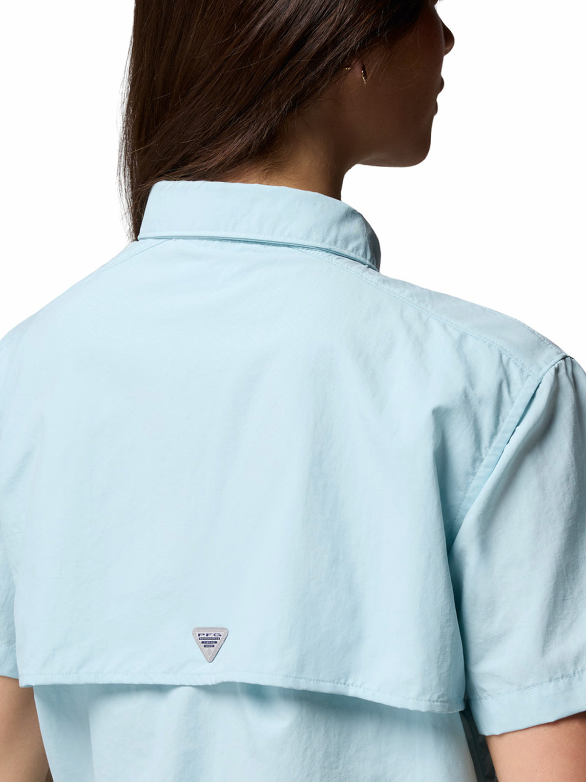 Blusa Manga Corta Mujer PFG Bahama™ II Celeste