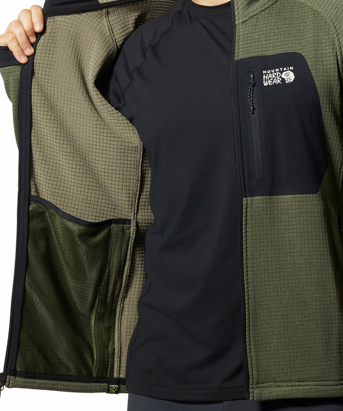 Polar Hombre Polartec® Power Grid™ Verde