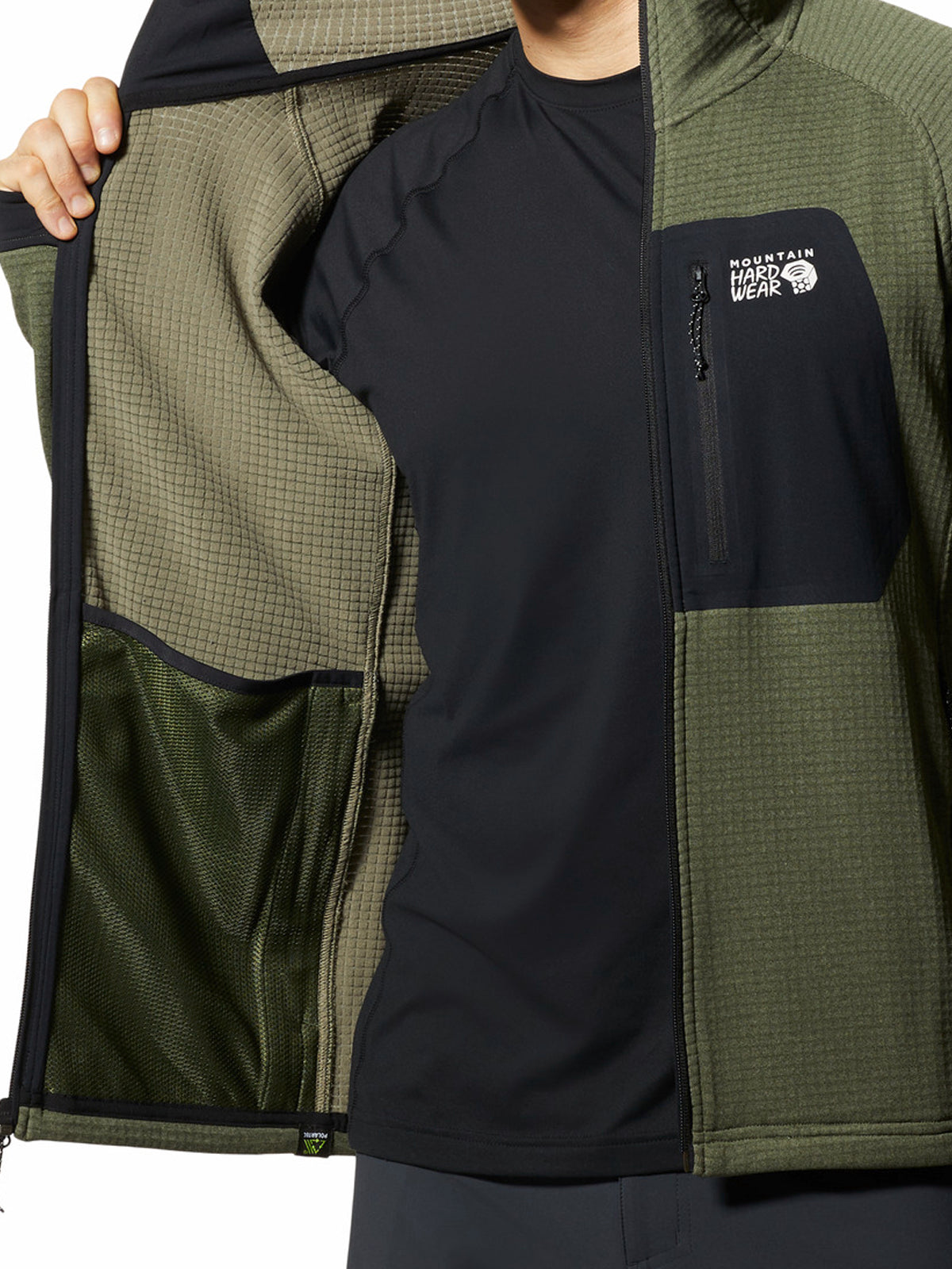 Polar Hombre Polartec® Power Grid™ Verde