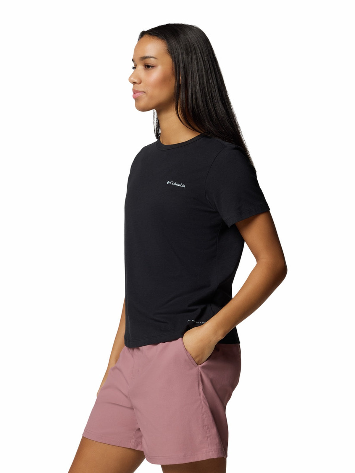 Polo Manga Corta Mujer Sun Trek™ II Negro
