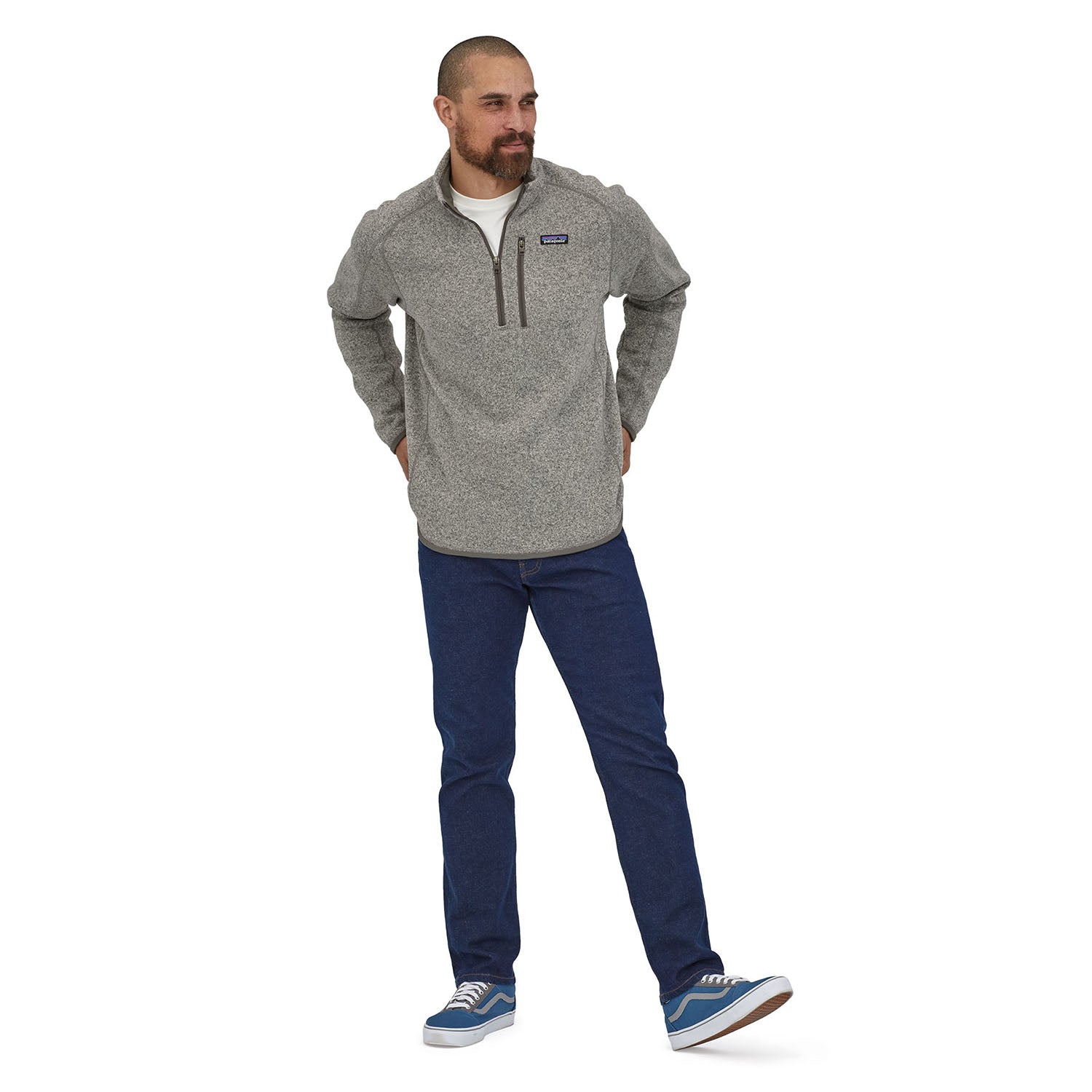 Polar Hombre Better Sweater® 1/4-Zip Stonewash
