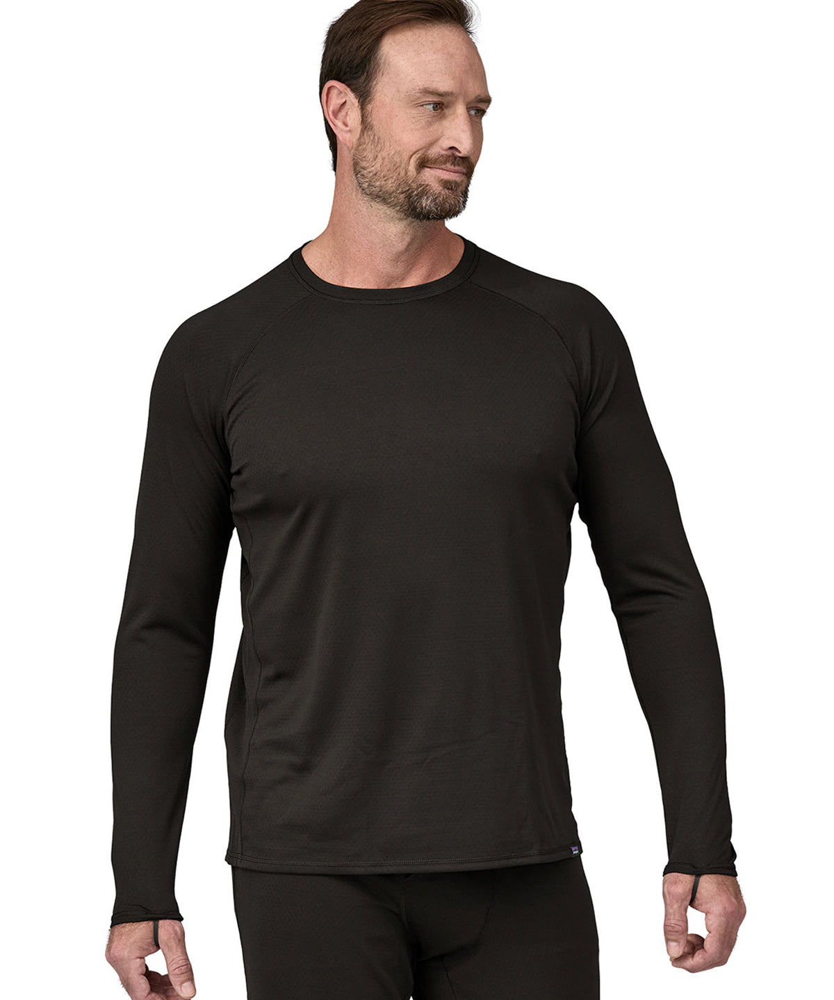 Interior Térmico Superior Hombre Capilene® Midweight Crew Black