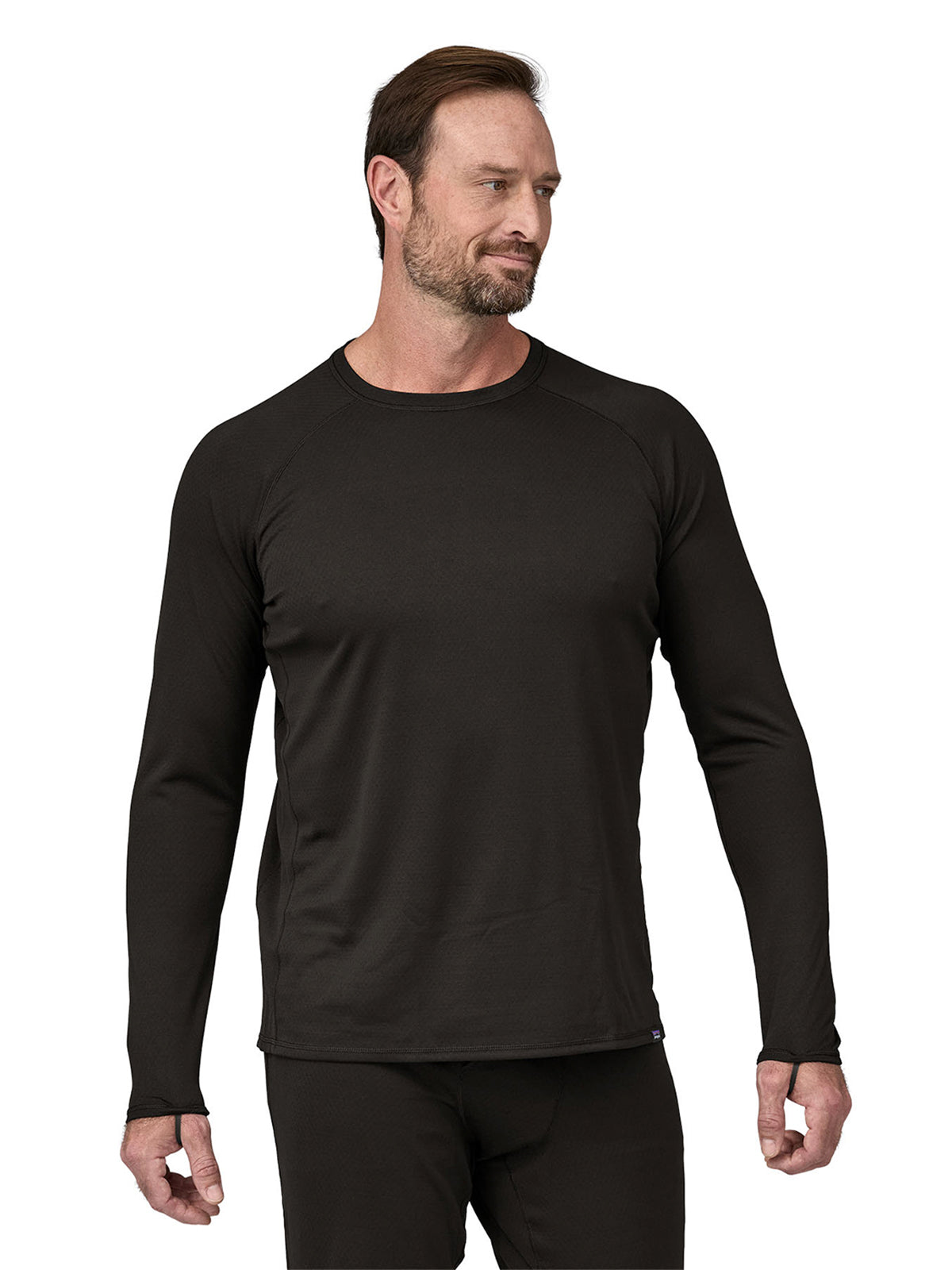 Interior Térmico Superior Hombre Capilene® Midweight Crew Black