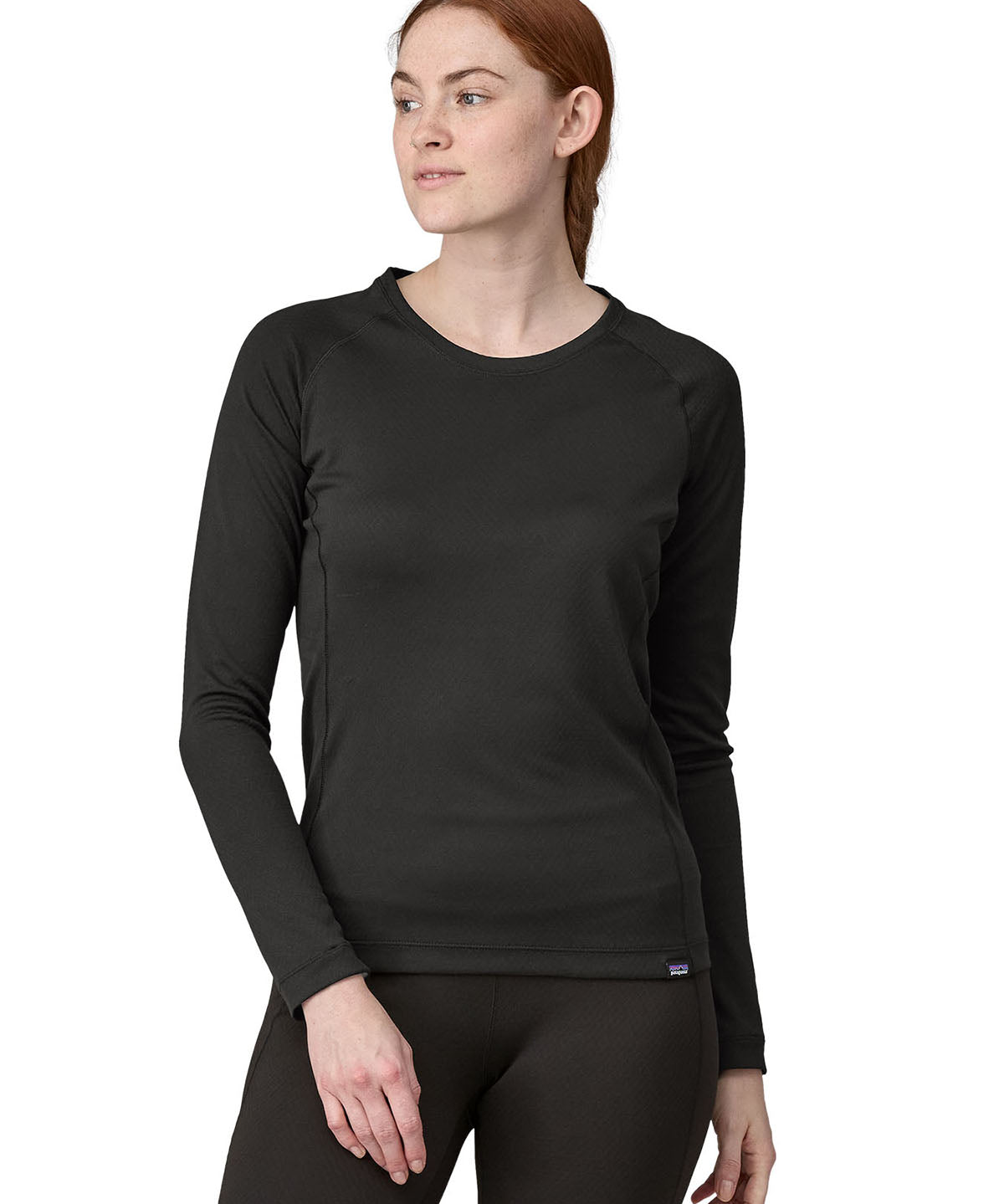 Interior Térmico Superior Mujer Capilene® Midweight Crew Black