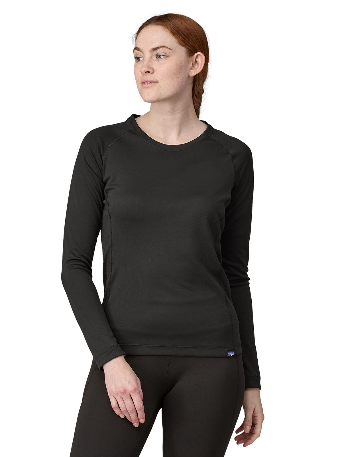Interior Térmico Superior Mujer Capilene® Midweight Crew Black