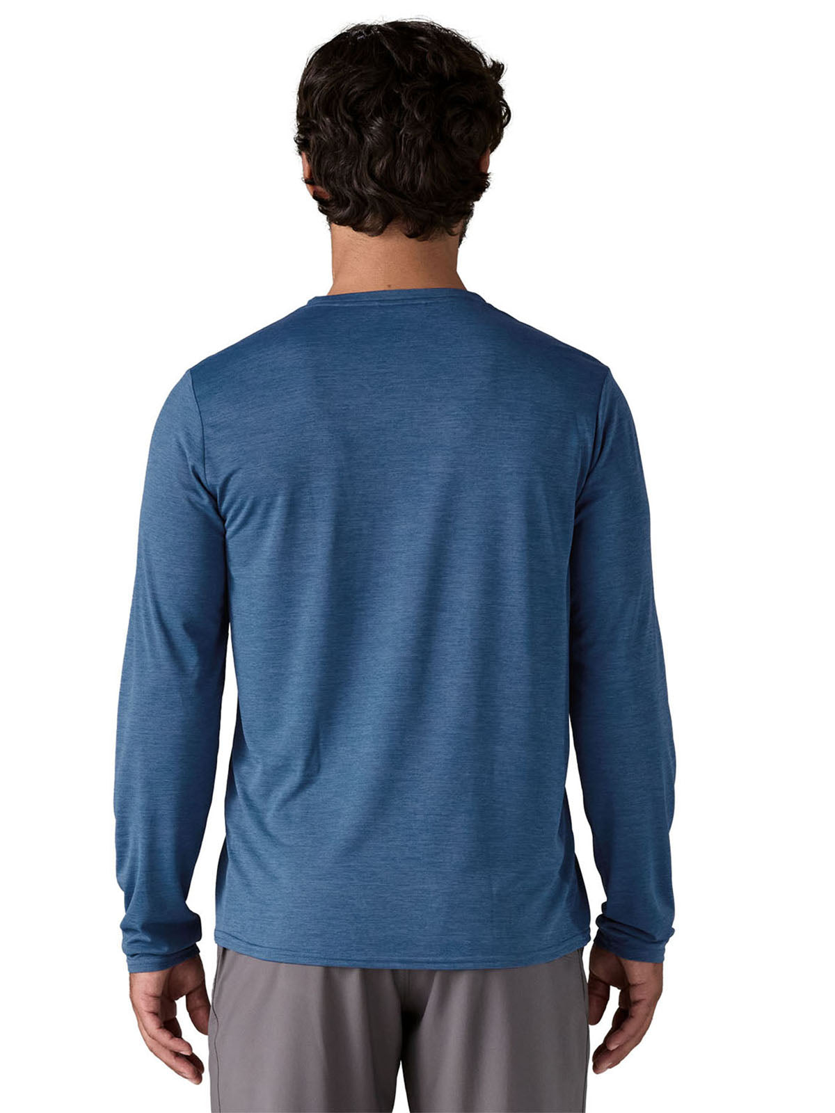 Polo Manga Larga Hombre Capilene® Cool Daily Shirt Clement Blue - Light Clement Blue X-Dye