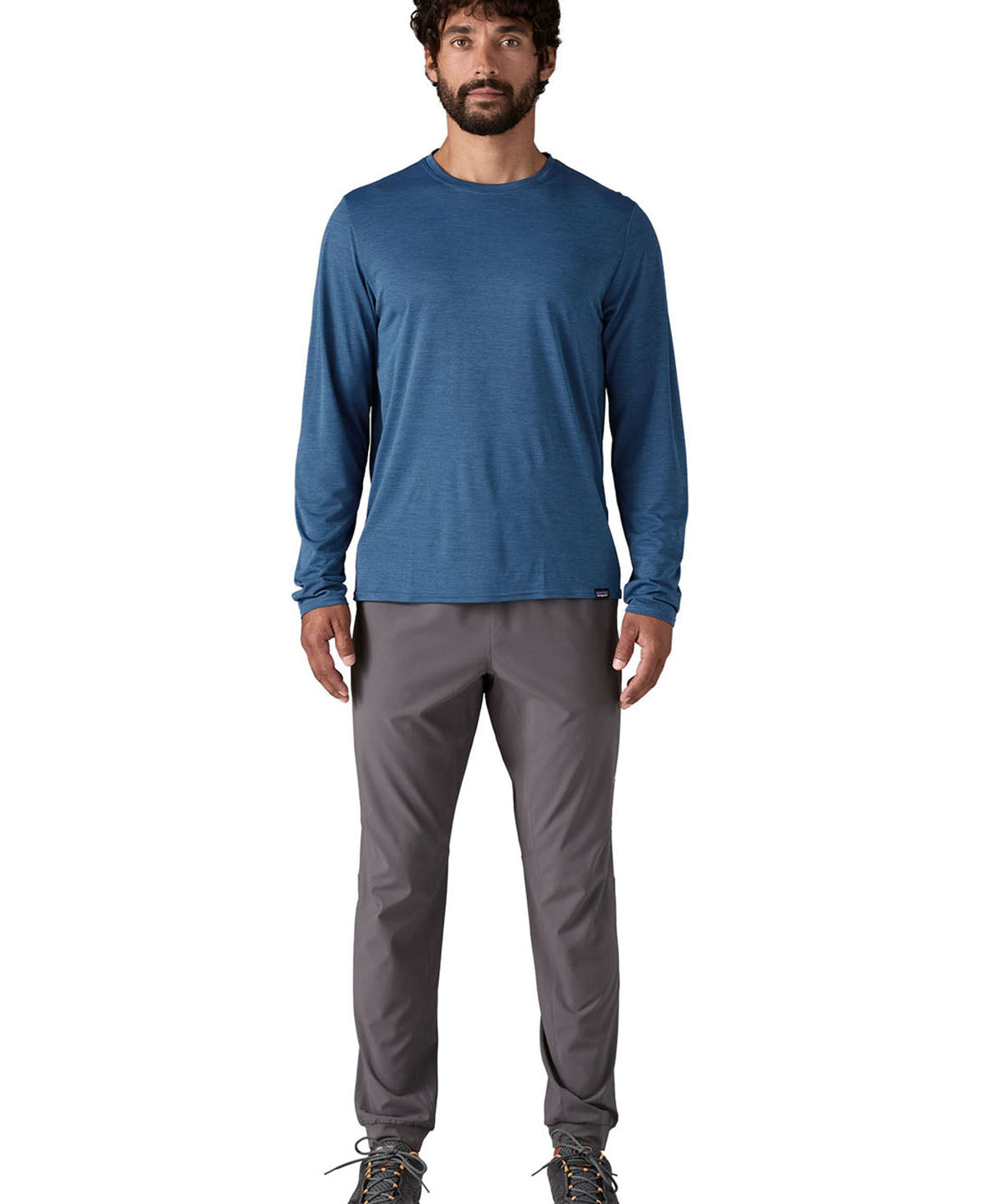 Polo Manga Larga Hombre Capilene® Cool Daily Shirt Clement Blue - Light Clement Blue X-Dye