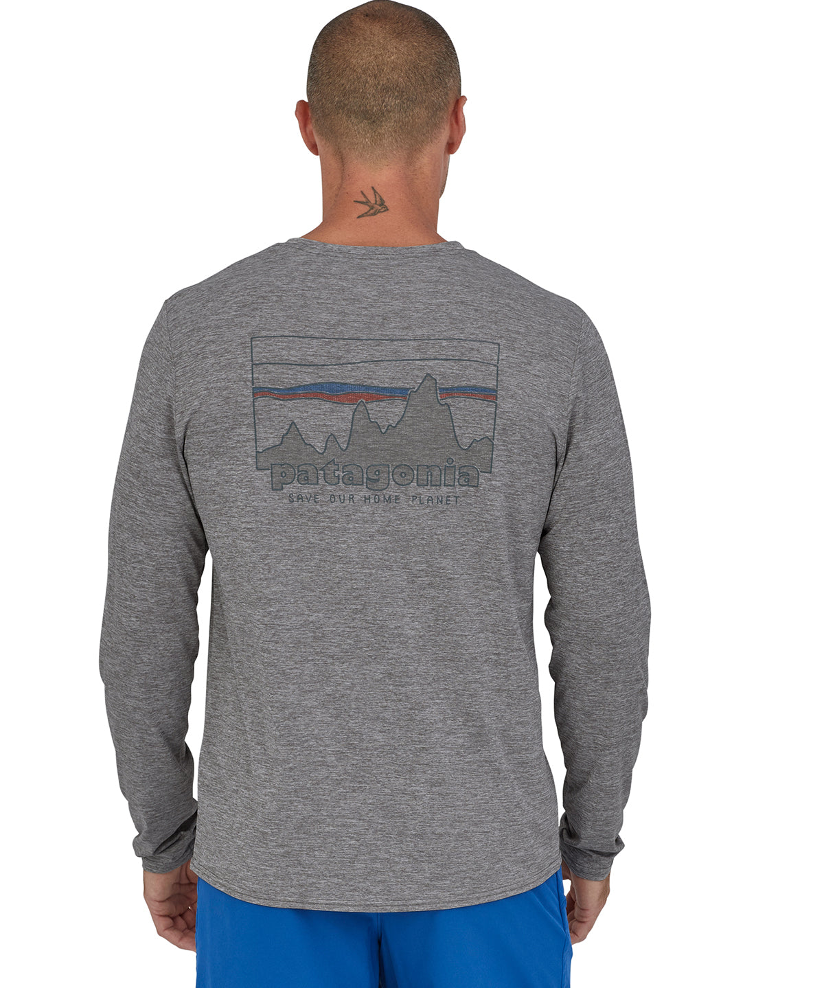Polo Manga Larga Hombre Capilene® Cool Daily Graphic Shirt '73 Skyline: Feather Grey