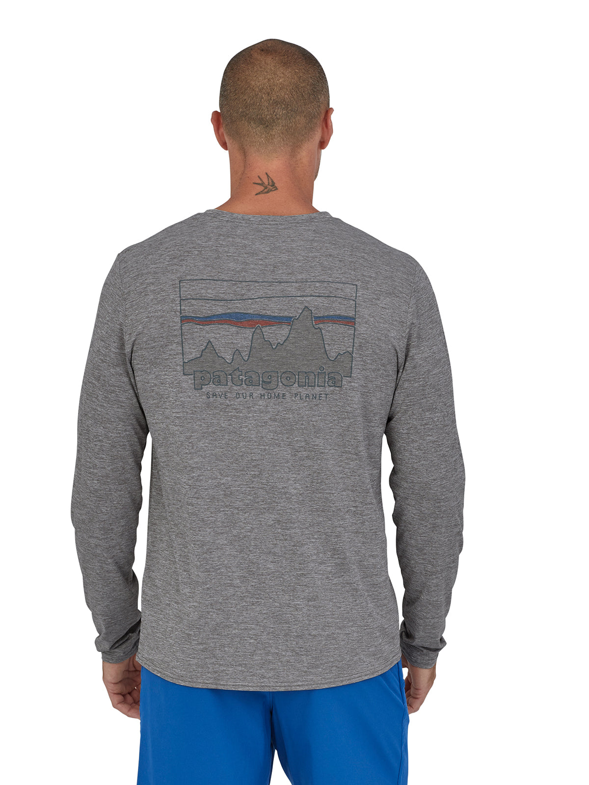 Polo Manga Larga Hombre Capilene® Cool Daily Graphic Shirt '73 Skyline: Feather Grey