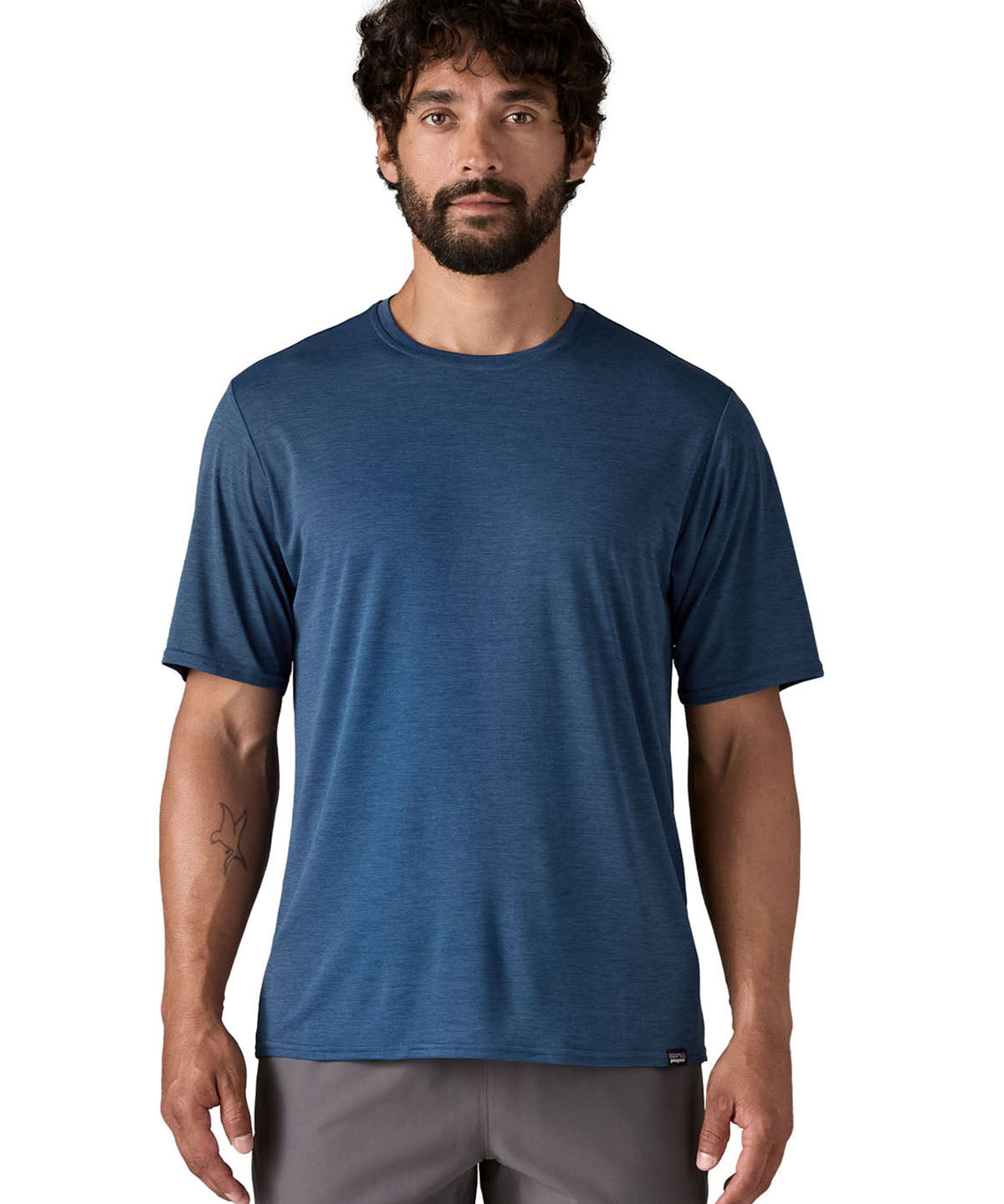 Polo Manga Corta Hombre Capilene® Cool Daily Shirt Clement Blue - Light Clement Blue X-Dye