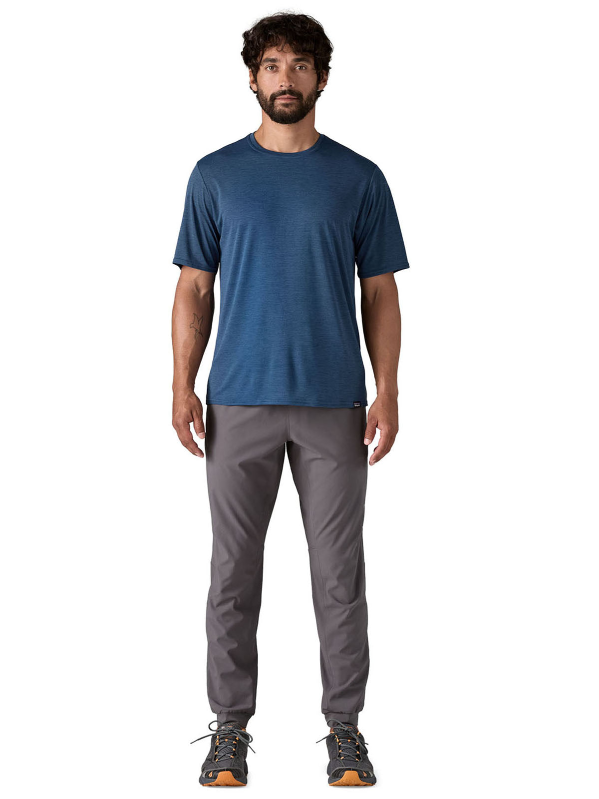 Polo Manga Corta Hombre Capilene® Cool Daily Shirt Clement Blue - Light Clement Blue X-Dye