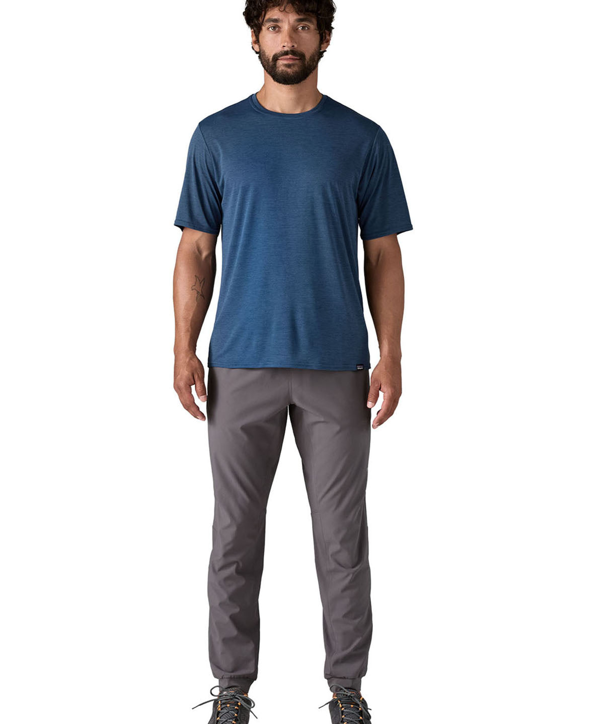 Polo Manga Corta Hombre Capilene® Cool Daily Shirt Clement Blue - Light Clement Blue X-Dye