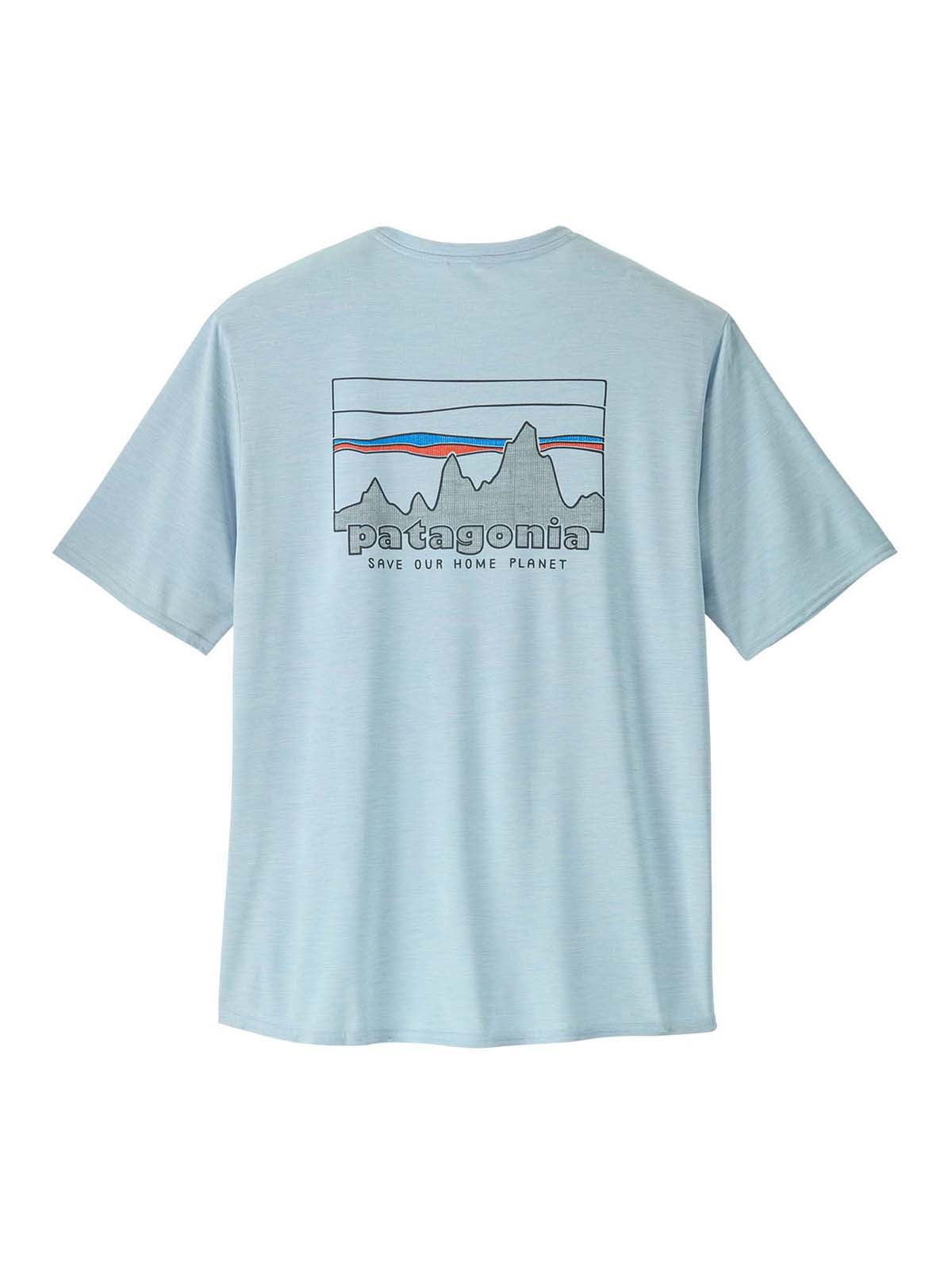 Polo Manga Corta Hombre Capilene® Cool Daily Graphic Shirt '73 Skyline: Fleck Blue