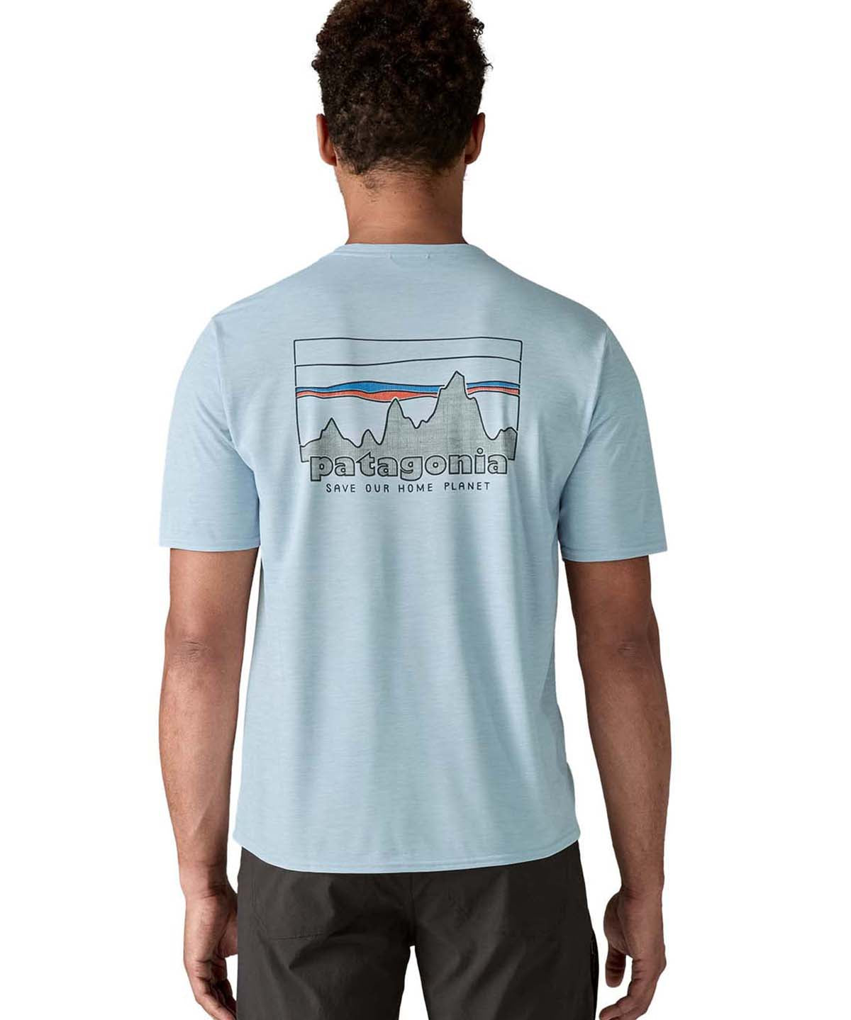 Polo Manga Corta Hombre Capilene® Cool Daily Graphic Shirt '73 Skyline: Fleck Blue