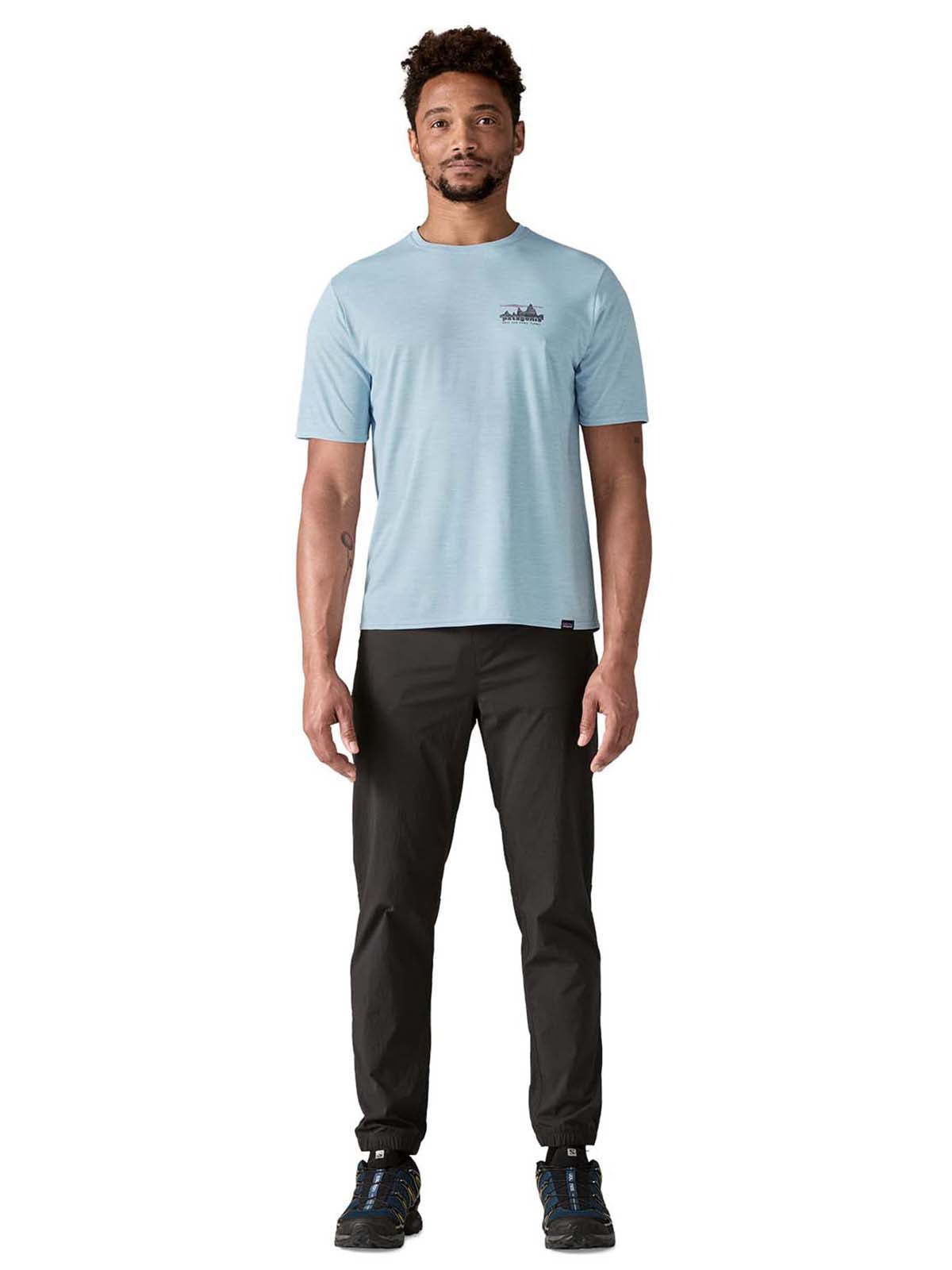 Polo Manga Corta Hombre Capilene® Cool Daily Graphic Shirt '73 Skyline: Fleck Blue