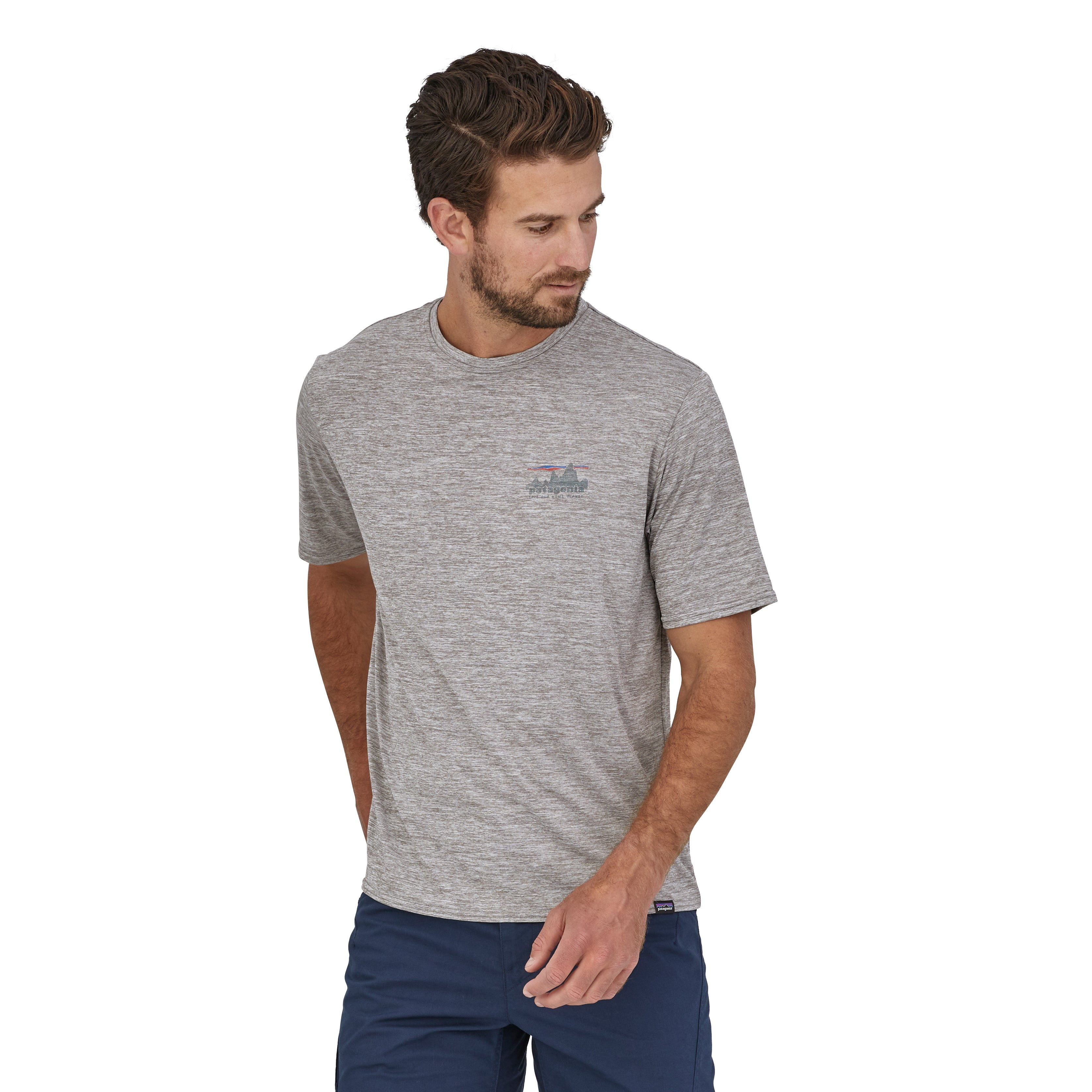 Polo Manga Corta Hombre Capilene® Cool Daily Graphic Shirt '73 Skyline: Feather Grey