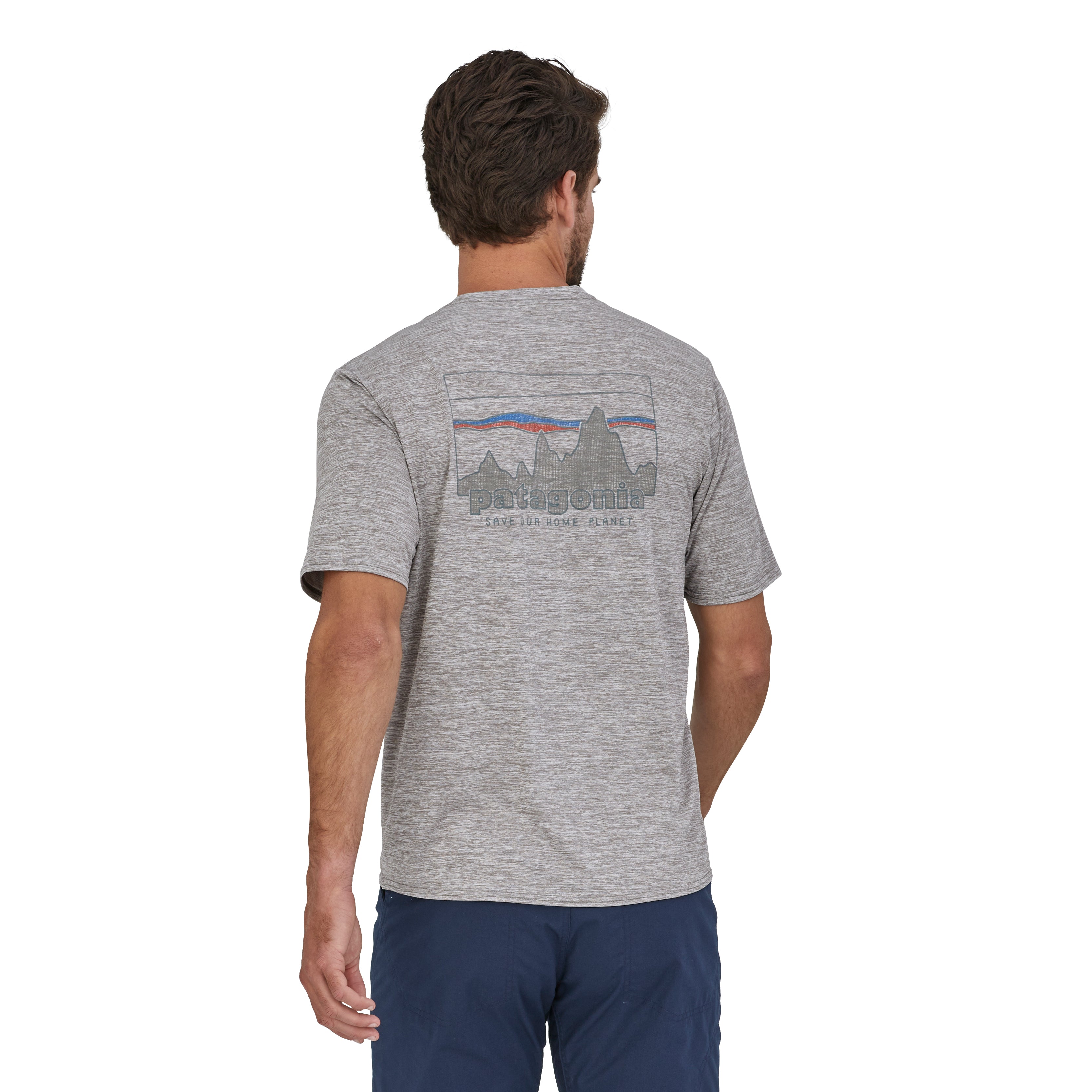 Polo Manga Corta Hombre Capilene® Cool Daily Graphic Shirt '73 Skyline: Feather Grey