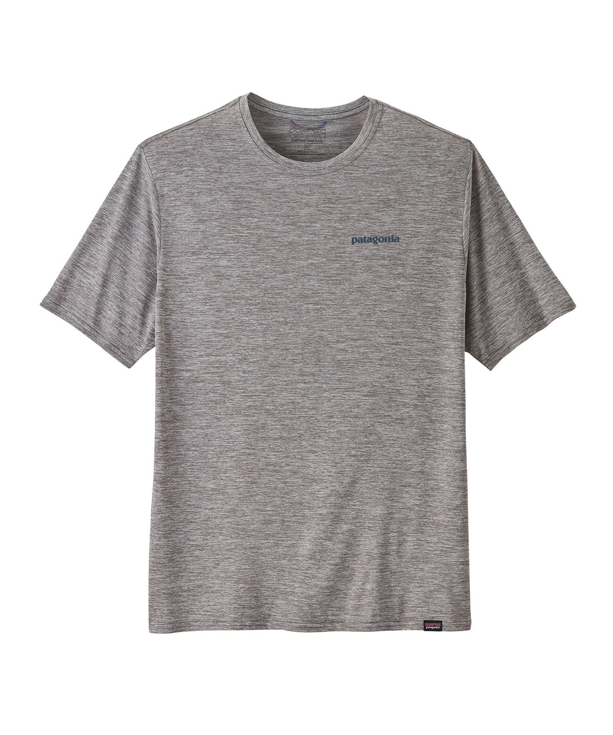 Polo Manga Corta Hombre Capilene® Cool Daily Graphic Shirt - Waters Boardshort Logo Abalone Blue: Feather Grey