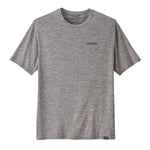 Polo Manga Corta Hombre Capilene® Cool Daily Graphic Shirt - Waters Boardshort Logo Abalone Blue: Feather Grey