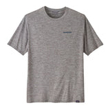 Polo Manga Corta Hombre Capilene® Cool Daily Graphic Shirt - Waters Boardshort Logo Abalone Blue: Feather Grey