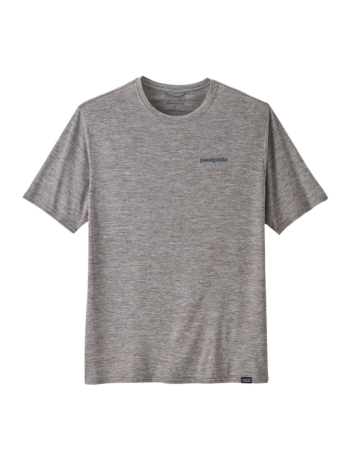 Polo Manga Corta Hombre Capilene® Cool Daily Graphic Shirt - Waters Boardshort Logo Abalone Blue: Feather Grey