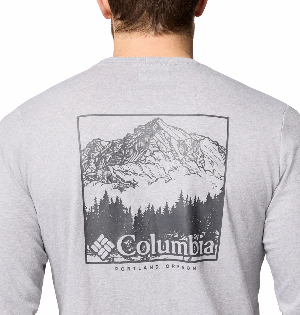 Polo Manga Larga Hombre CSC Seasonal Logo™ Gris