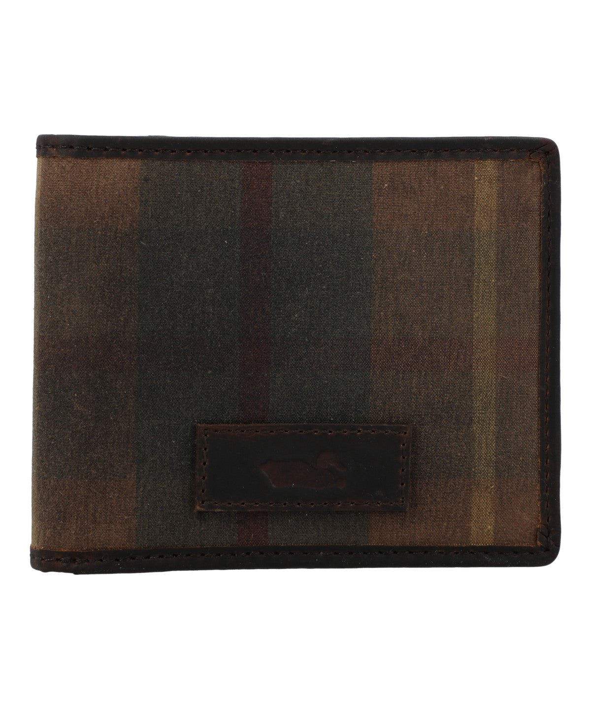 Billetera Para Hombre Canvas Engrasado Inglés Y Cuero Uk Windsor Wallet Marrón Rockford Marrón
