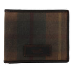Billetera Para Hombre Canvas Engrasado Inglés Y Cuero Uk Windsor Wallet Marrón Rockford Marrón