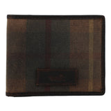 Billetera Para Hombre Canvas Engrasado Inglés Y Cuero Uk Windsor Wallet Marrón Rockford Marrón