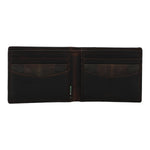 Billetera Para Hombre Canvas Engrasado Inglés Y Cuero Uk Windsor Wallet Marrón Rockford Marrón