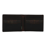 Billetera Para Hombre Canvas Engrasado Inglés Y Cuero Uk Windsor Wallet Marrón Rockford Marrón