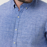 Camisa Lino Orgánico Hombre Linentex Rockford