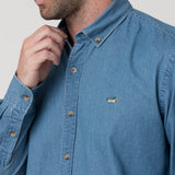 Camisa Algodón Orgánico Hombre Chambray Rockford