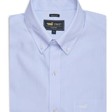 Camisa libre de arrugas para hombre a rayas