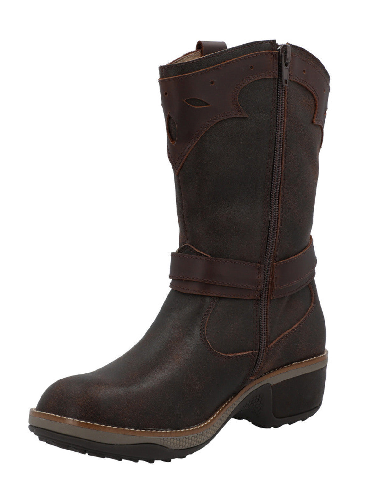 Bota Para Mujer Cuero Nia Marrón Rockford Marrón