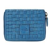 Billetera Cuero Mujer Braid Mini Zip Rockford