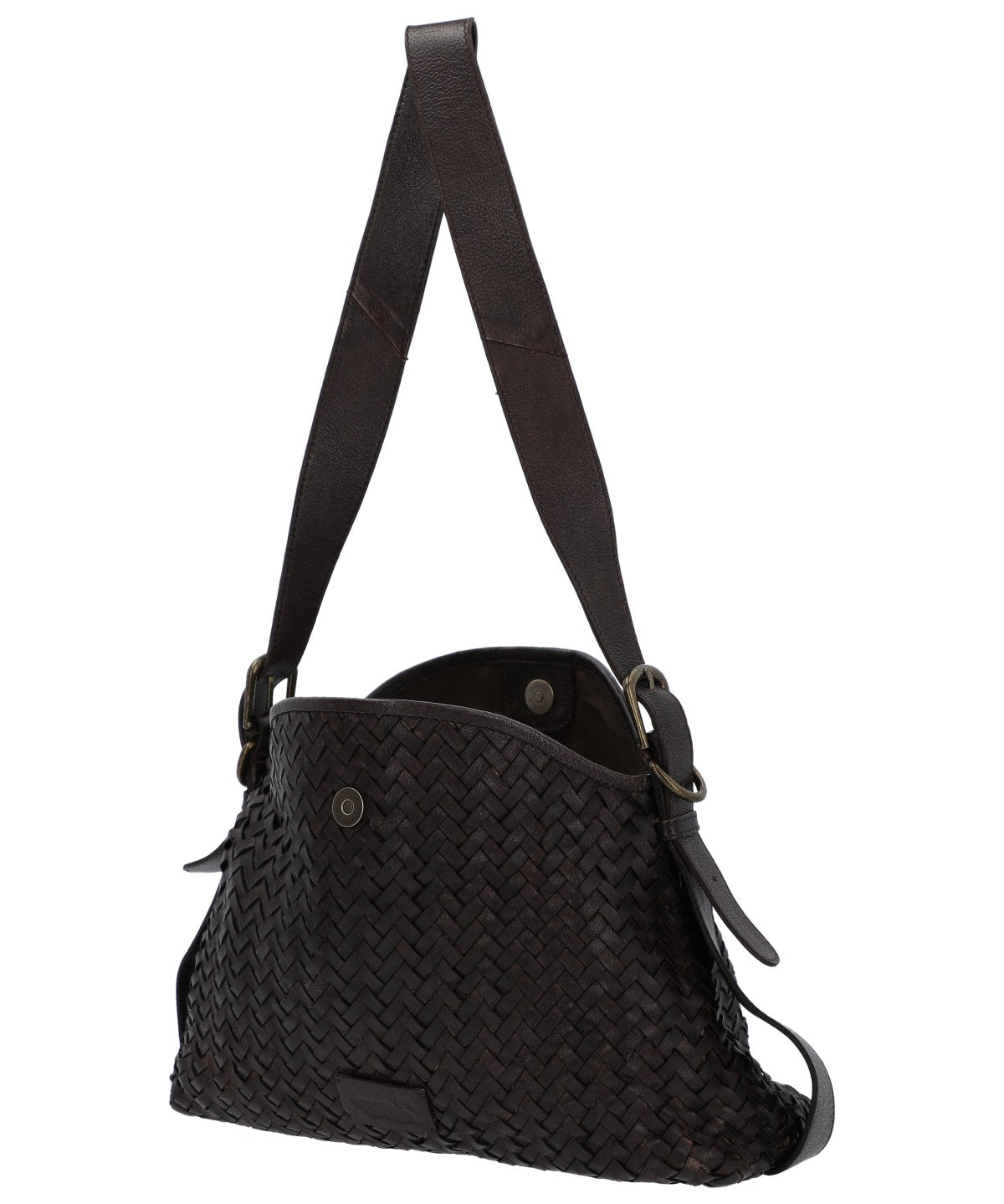 Cartera Para Mujer Cuero Ws Braided Bag Marrón Rockford Marrón