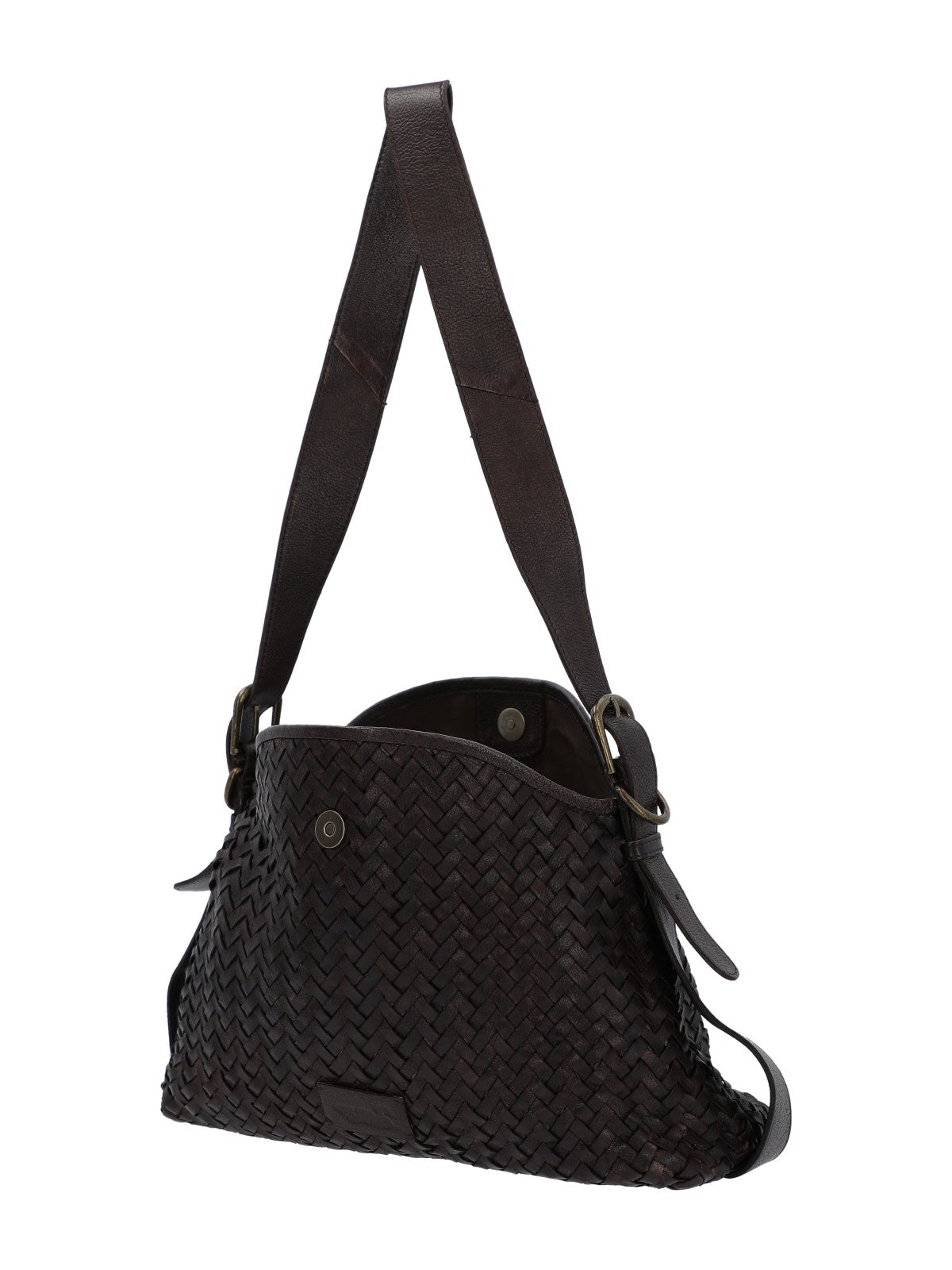 Cartera Para Mujer Cuero Ws Braided Bag Marrón Rockford Marrón
