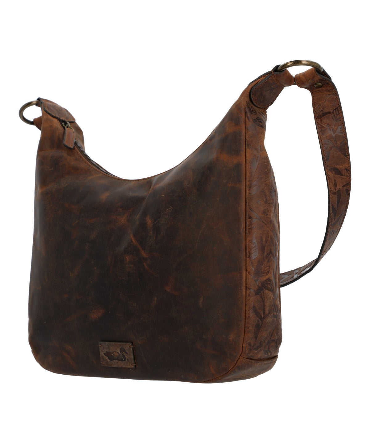 Cartera Para Mujer Cuero Oh Flowry Hobo Marrón Rockford Marrón